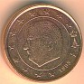 1 Euro Cent Belgium 1999 KM# 224